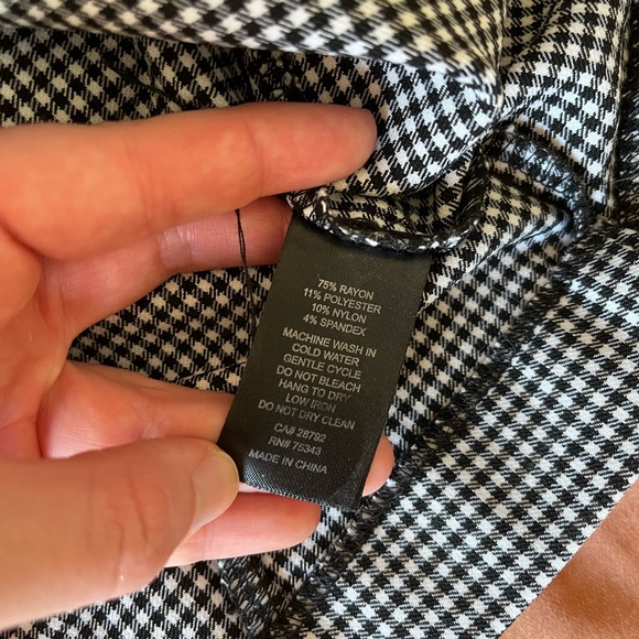 black and white houndstooth tank top - Picture 7 of 7